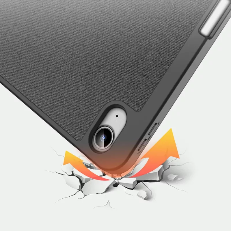 Dux Ducis DUX DUCIS DOMO salokāms vāciņš ar irbuļa glabāšanu iPad 10 (2022) melns