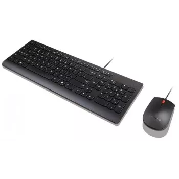 Vadu tastatūras un peles komplekts Lenovo Essential 4X31R64445 — USB vadu pilnizmēra tastatūra un vadu pele