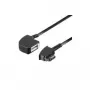 Wentronic Goobay TAE-F pagarinātājs 4-pin, Melns, 15 m — TAE-F spraudnis uz TAE-F ligzdu (68000)