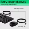HP 225 G2 USB vadu peles un tastatūras komplekts, Copilot taustiņš, šķidruma izturīgs - Melns - IGAUNU