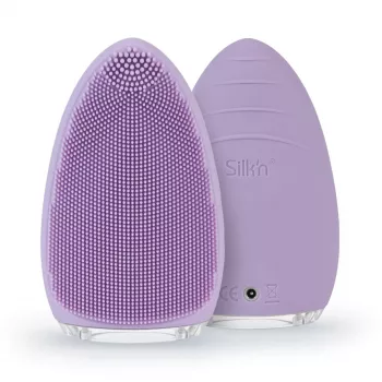 Vibrējošā sejas birste Silk'n Bright Purple, AC/akumulators, visiem ādas tipiem