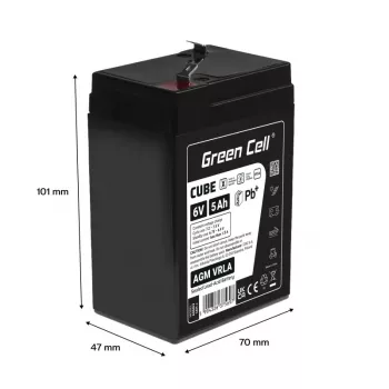 Green Cell AGM6V5AH-J UPS akumulators 6 V 5 Ah