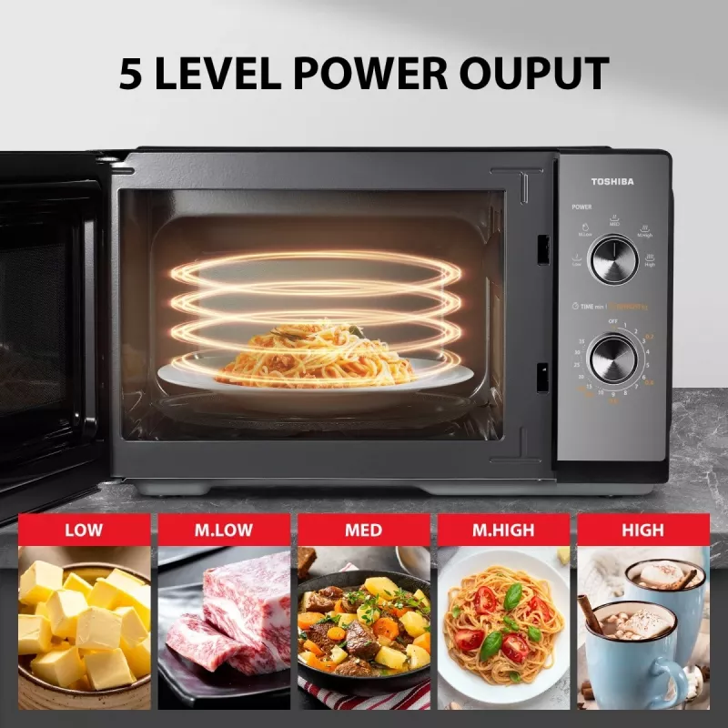 Mikroviļņu krāsns Toshiba MW3-MM20PF(BK) 800W 20L