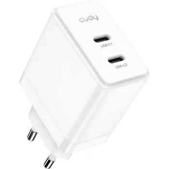Lādētājs Cudy CH40_EU 40W 2-portu USB-C/USB-A ātrā uzlāde