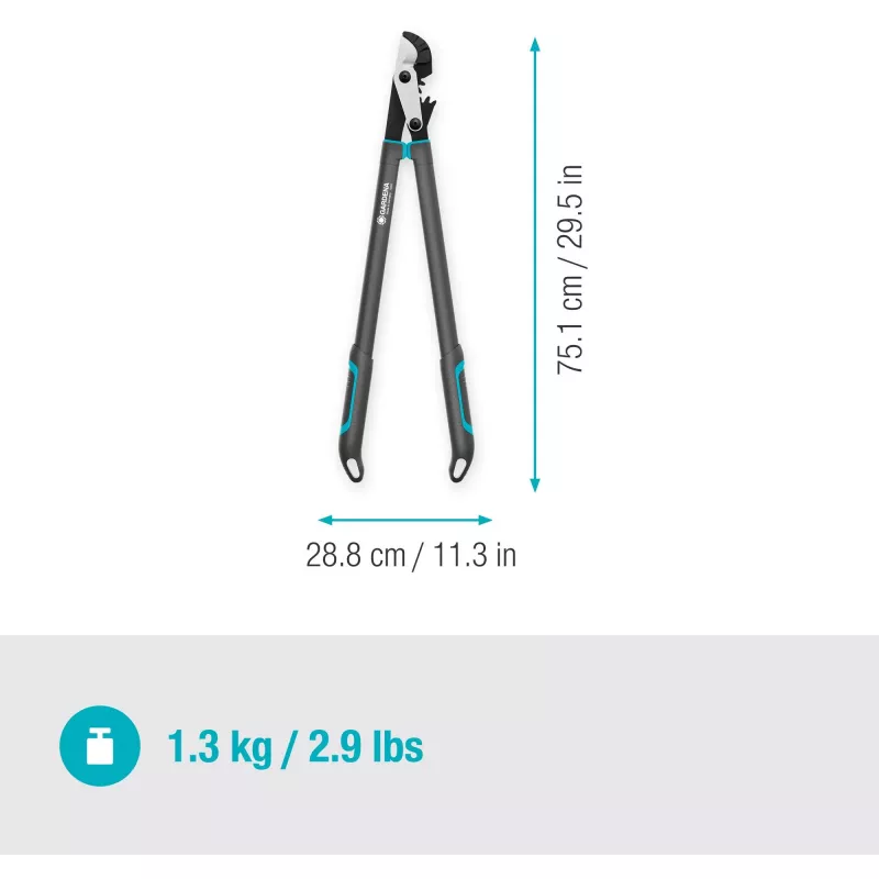 GARDENA EnergyCut atzarošanas šķēres Bypass, melna/zaļa, tērauds, 5 cm