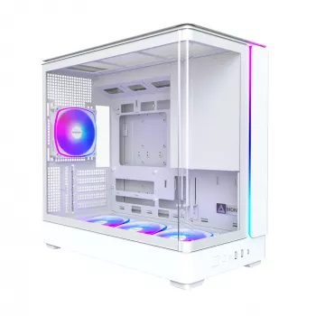 Korpuss Montech KING 15 PRO White — Micro ATX / Mini-ITX, Midi Tower