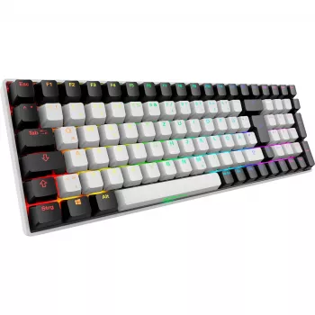SKILLER SGK50 S2 spēļu tastatūra balta, DE izkārtojums, Gateron Red slēdži