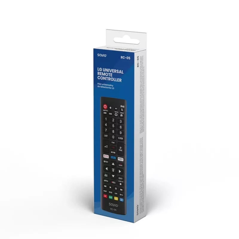 Savio RC-05 Black IR bezvadu tastatūra