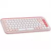 Logitech POP Icon Combo - Bezvadu tastatūras un peles komplekts - Bluetooth LE - QWERTY - US International - rozā, baltā (920-013142)