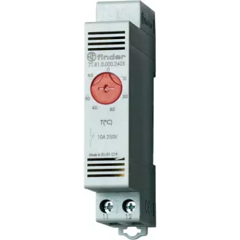 Finder vadības skapja termostats Vari-Thermostat, sērija 7T.81 7T.81.0.000.2403 (apkure) +0 līdz +60 °C 10 A
