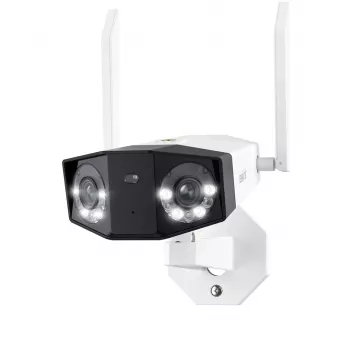 Reolink Duo Series W730 - 4K āra Wi-Fi kamera, divi objektīvi, 180° panorāmas skats, cilvēku/transportlīdzekļu/dzīvnieku noteikšana