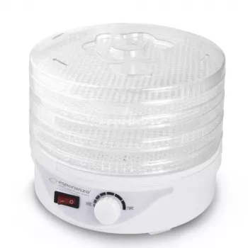Esperanza EKD003 pārtikas žāvētājs Caurspīdīgs, Balts 250 W