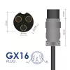 Akyga AK-EV-05 elektrovelosipēda lādētājs 48 V akumulatoriem, 54,6 V / 2 A, 110 W, GX16 12 mm ligzda, 1 m