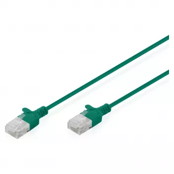 DIGITUS CAT6 U-UTP Slim tīkla vads, 1,5 m, zaļš