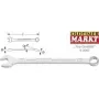 Hazet kombinētā uzgriežņu atslēga 600N SW 8mm L.130mm A forma speciāls tērauds