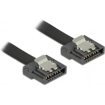 SATA kabelis DeLOCK 0,7m SATA III 7-pin Melns