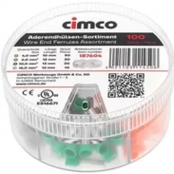 Cimco 187604 Ferrule komplekts daļēji izolēts 1 komplekts (187604)
