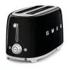 Smeg TSF02 Toaster 4 Slices - Melns/lakots/41x20.8x21.5cm/6 Cepšanas līmeņi/1500W