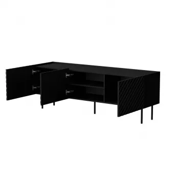 Cama LUCCA 3D TV skapis 165x40x59 melns