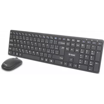 Bezvadu tastatūras un peles komplekts YENKEE YKB 2008CS — 2.4 GHz USB, kompakts izkārtojums