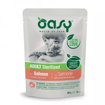 Oasy Chunks in gravy Adult Sterilized Lasis 85gr