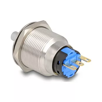 Rotācijas slēdzis DELOCK 22016, 22 mm, ar 3 lodēšanas savienojumiem
