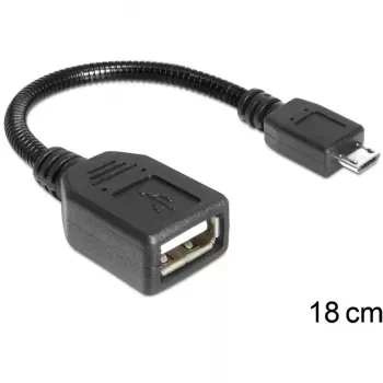 USB kabelis Micro-USB B uz USB A Delock 83293 0,18 m