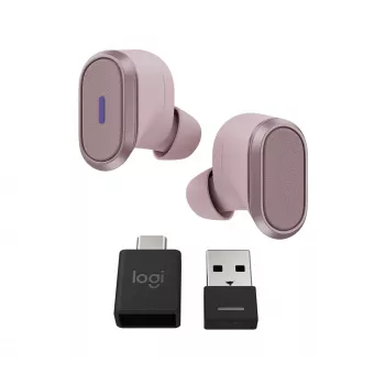 Logitech Zone True Wireless, In-Ear Austiņas, ANC, Roze, Bluetooth, 985-001090