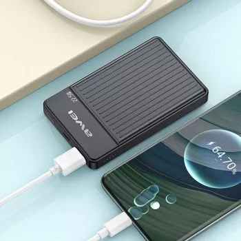 Awei PowerBank MagSafe P33K 10000mAh 22.5W Melns/Melns