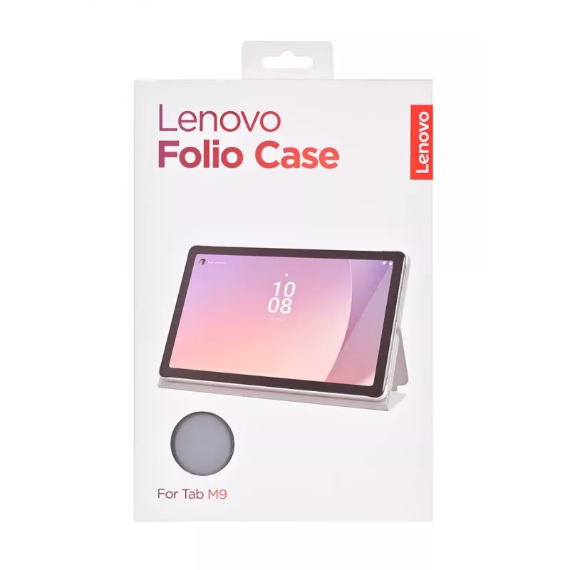 Lenovo ZG38C04869 planšetdatora Tab M9 vāciņš-grāmatiņa, 22,9 cm (9 collas), poliuretāns/polikarbonāts, pelēks