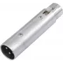 XLR adapteris Omnitronic 3-pin vīrišķais uz 5-pin sievišķo, modelis 30226575