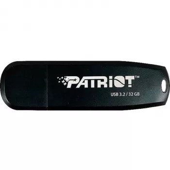 USB zibatmiņa PATRIOT 32 GB USB Type-A 3.2 Gen 1 Melna, 80 MB/s, atslēgu gredzens