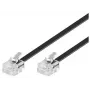 Telefona kabelis MicroConnect MPK182 RJ-11 RJ-11 2m Melns