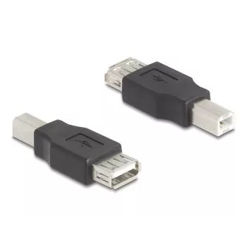 Adapteris USB Type-B uz Type-A Delock 67199, melns