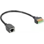 ROLINE kabeļa adapteris RJ45 BU - Push- spaiļu bloks - tīkla adapteris (12.02.1172)
