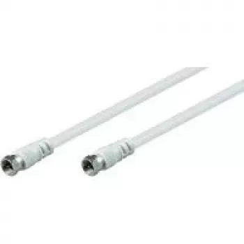 Wentronic Goobay SAT Savienojuma Kabelis, Balts, 2.5 m - F-Spraudnis F-Spraudnis (11724)