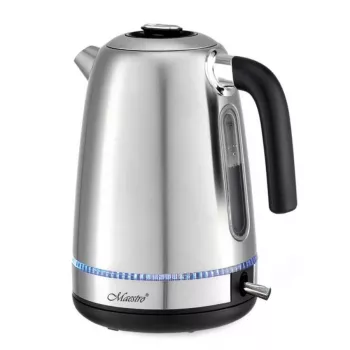 Maestro MR-050 Elektriskā tējkanna ar apgaismojumu, sudraba 1.7 L