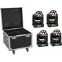 EUROLITE LED komplekts 4x TMH-H90 ar riteņu koferi