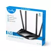 Cudy LT400 4G LTE bezvadu maršrutētājs, Fast Ethernet, vienas joslas (2.4 GHz), melns