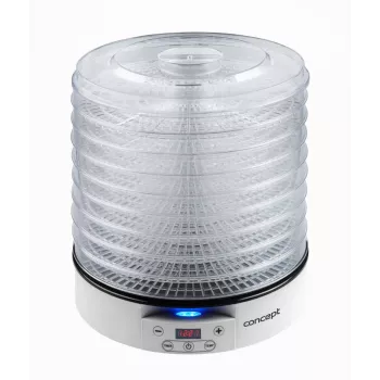 Pārtikas žāvētājs Concept Solution SO2020, 500 W, LED displejs, sudraba, 220–240 V, 3,3 cm režģa diametrs