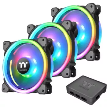 Thermaltake Ring Trio 14 ARGB 140mm korpusa ventilatori - 3 komplektā