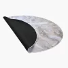 Arozzi Zona Round Floor Pad — Baltā marmora apdare, aizsargpaklājs krēsla ritentiņiem un cietajām grīdām