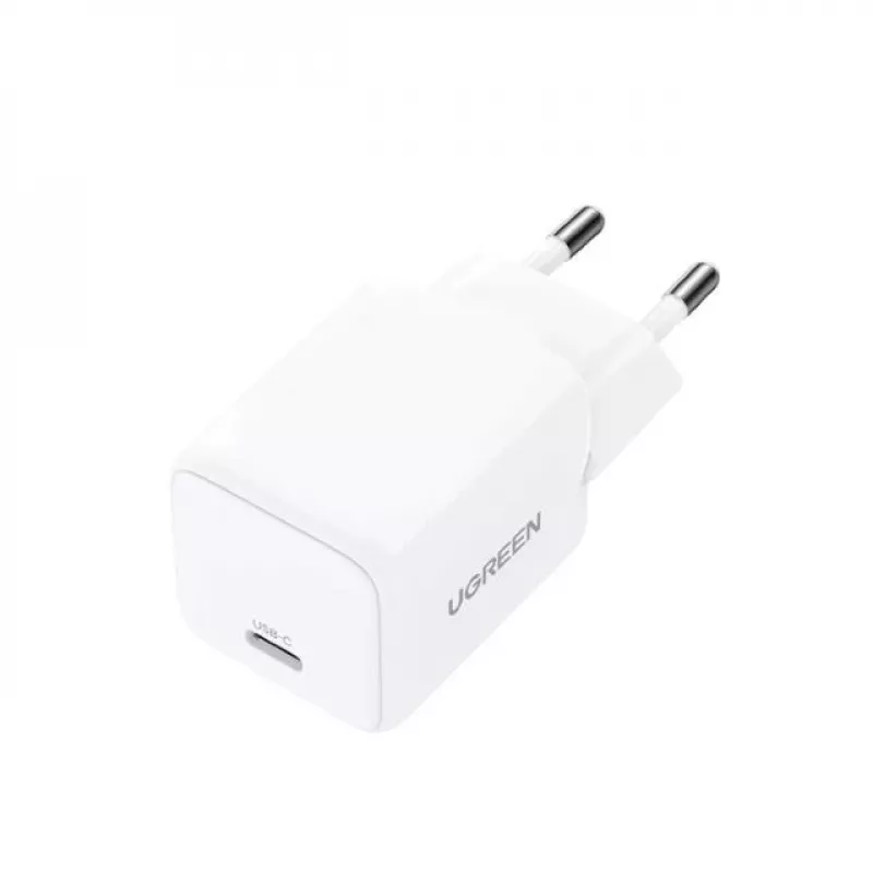UGREEN Lādētājs Nexode N Series X513 30W GaN USB-C viena porta ātrais lādētājs, 100–240V, balts