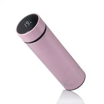 Extralink Smart Travel Mug Pink – LED Displeja Termoss