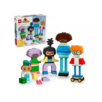 Būvējams komplekts LEGO DUPLO 10423 cilvēku figūru komplekts, 71 gab., vecumam 3+, figūras augstums 260 mm