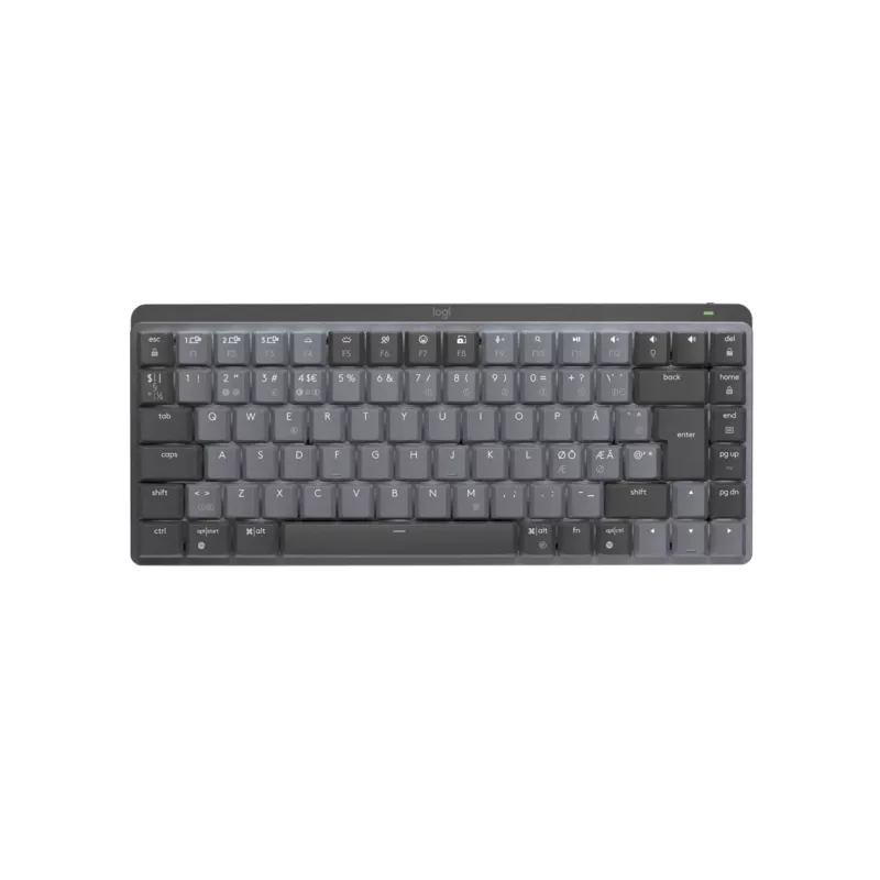 Logitech Master Series MX Mechanical Mini - Tastatūra - ar fona apgaismojumu - Bezvadu - Bluetooth LE - QWERTY - Nordic (Dāņu/Somu/Norvēģu/Zviedru)