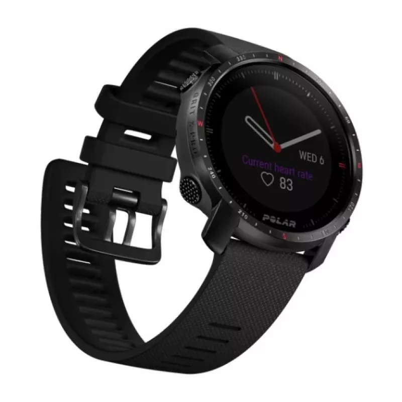 Polar Grit X Pro Titan 90085777 sporta viedpulkstenis, siksniņas izmērs M/L, GPS, safīra stikls, 346 mAh