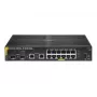 HPE Aruba Networking 6100 12G Class4 PoE 2G/2SFP+ 139W pārvaldāms L3 Gigabit Ethernet (10/100/1000) PoE slēdzis, 1U, melns