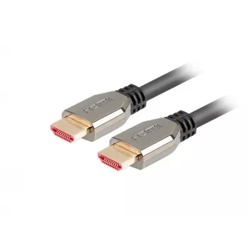 Lanberg CA-HDMI-30CU-0010-BK HDMI kabelis 1m, HDMI A tipa, 8K 60Hz