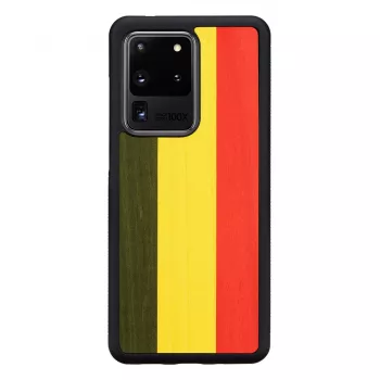 Telefona maciņš Man and Wood Samsung Galaxy S20 Ultra — reggae melns